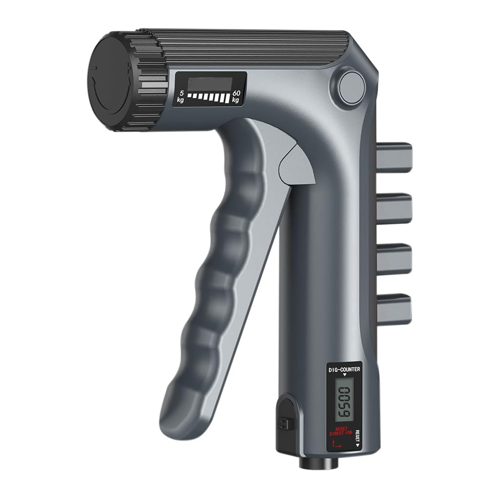 Optifit Grip Strengthener with Digital Counter 11lbs -132lbs Adjustable Resistance 2 In 1 Forearm Strengthener Finger Strengthener Multifunctional Hand Strength Trainer Improve Hand Finger Dexterity Optifit Grip Strengthener with Digital Counter 11lbs -132lbs Adjustable Resistance 2 In 1 Forearm Strengthener Finger Strengthener Multifunctional Hand Strength Trainer Improve Hand Finger Dexterity